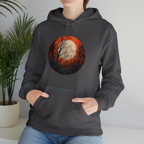 Halloween Harvest Moon - Graphic Hooded Sweatshirt